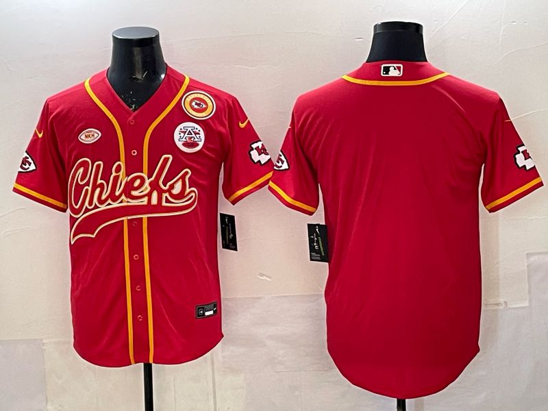 Men 2025 Nike Kansas City Chiefs Blank Red 3th generation Joint Name Limited NFL Jersey 03->washington commanders->NFL Jersey
